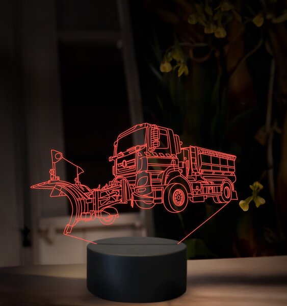 Beling 3D lampa, Snehový pluh, 16 farebná, K48