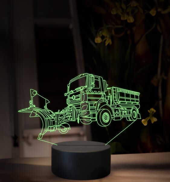 Beling 3D lampa, Snehový pluh, 16 farebná, K48