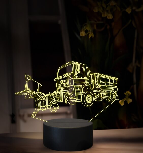 Beling 3D lampa, Snehový pluh, 16 farebná, K48