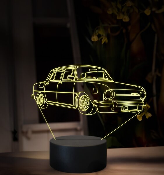 Beling 3D lampa, Škoda 100L, 16 farebná, SA06