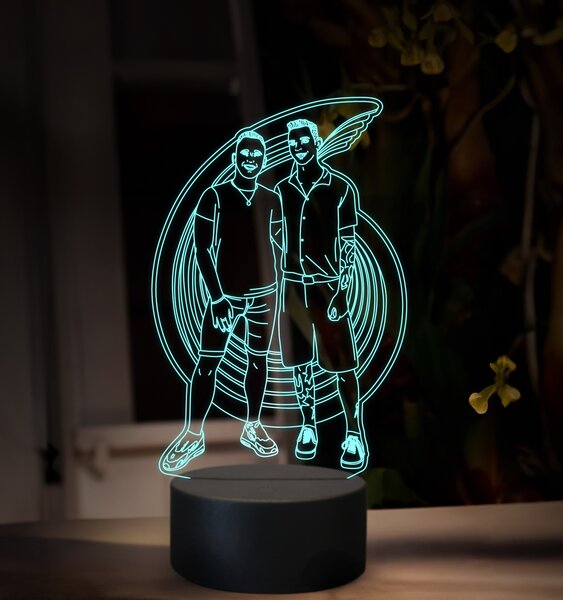 Beling, 3D lampa s fotkou, 16 farebná, VF05