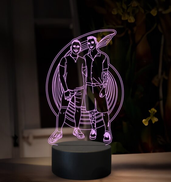 Beling, 3D lampa s fotkou, 16 farebná, VF05