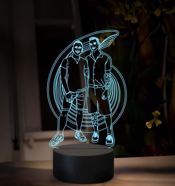 Beling, 3D lampa s fotkou, 16 farebná, VF05