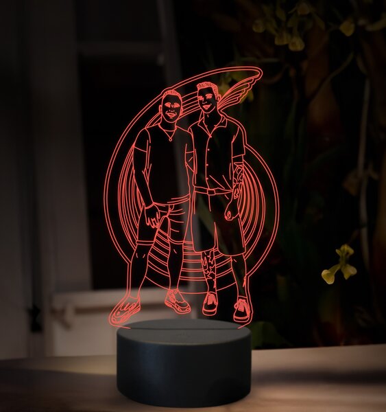Beling, 3D lampa s fotkou, 16 farebná, VF05
