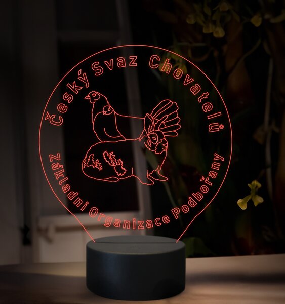 Beling, 3D lampa s fotkou, 16 farebná, VF07