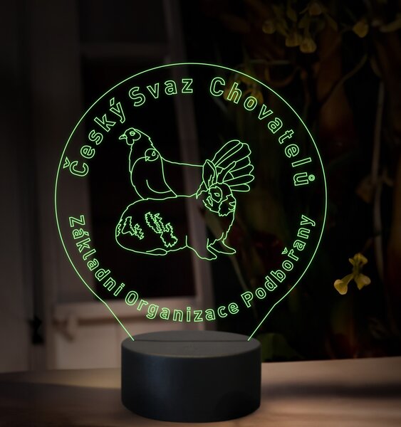 Beling, 3D lampa s fotkou, 16 farebná, VF07