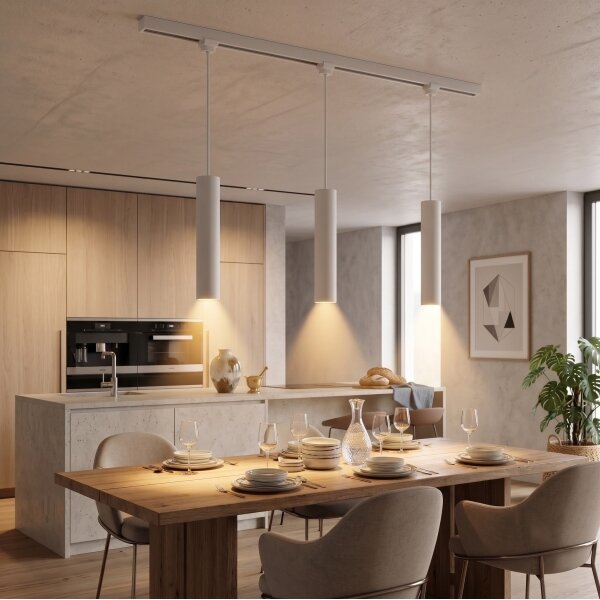 Philips - Závesný luster na lane v lištovom systéme EASYLINK 3xGU10/7W/230V 1 m biely