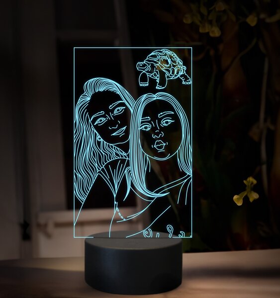 Beling, 3D lampa s fotkou, 16 farebná, VF16