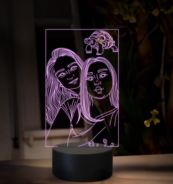Beling, 3D lampa s fotkou, 16 farebná, VF16