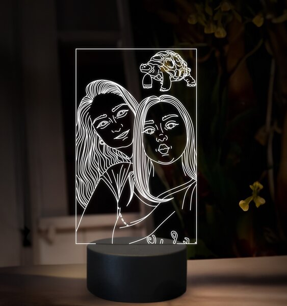 Beling, 3D lampa s fotkou, 16 farebná, VF16