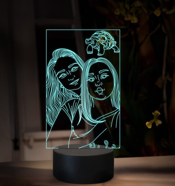 Beling, 3D lampa s fotkou, 16 farebná, VF16