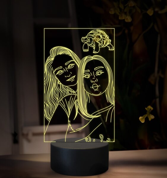 Beling, 3D lampa s fotkou, 16 farebná, VF16