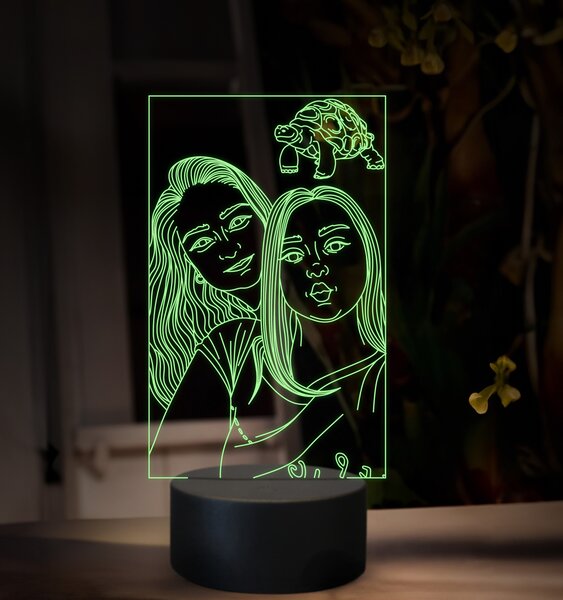 Beling, 3D lampa s fotkou, 16 farebná, VF16