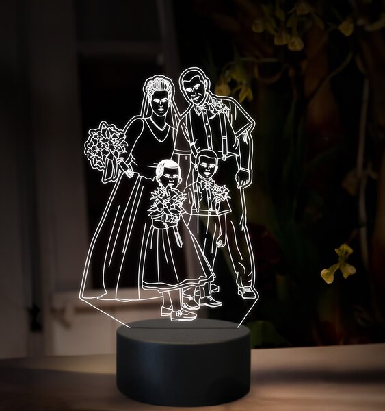 Beling, 3D lampa s fotkou, 16 farebná, VF15
