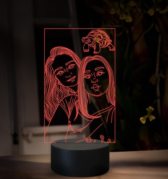 Beling, 3D lampa s fotkou, 16 farebná, VF16