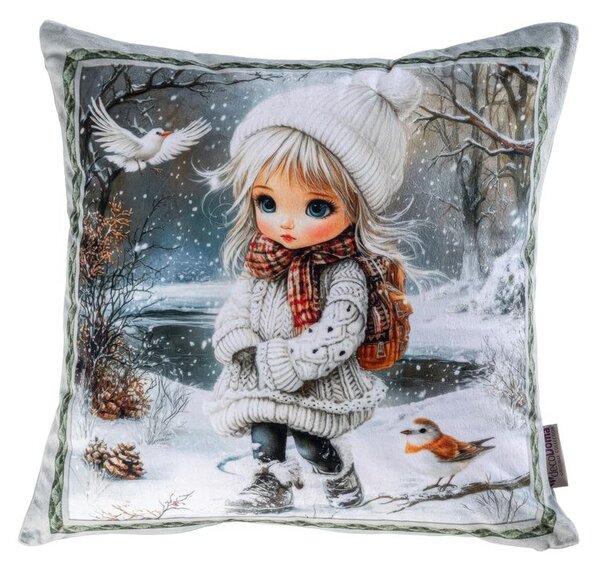 Sada 3 ks obliečok na vankúšiky WINTER GIRLS 45 x 45 cm