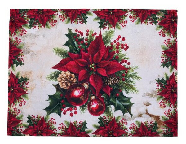 Súprava 4 ks prestieraní a stolového behúňa s teflónovou úpravou CHRISTMAS STAR