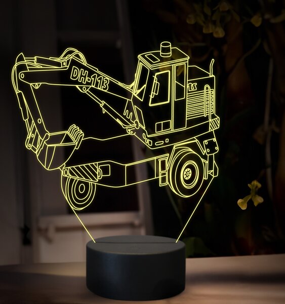 Beling 3D lampa, DH 113, 16 farebná, BA10