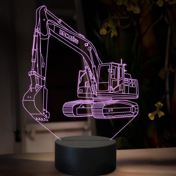 Beling 3D lampa, Komatsu PC 210, 16 farebná, BA14