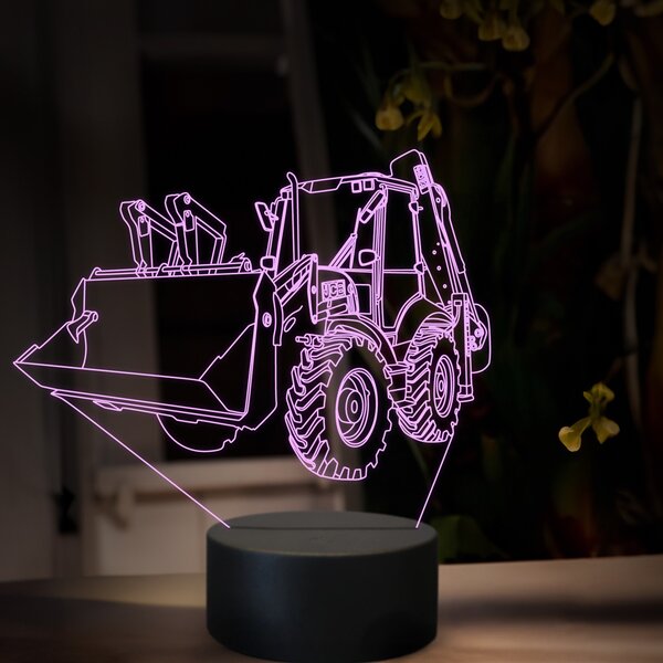 Beling 3D lampa, JCB 4CX, 16 farebná, BA12