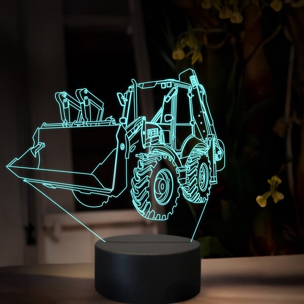 Beling 3D lampa, JCB 4CX, 16 farebná, BA12
