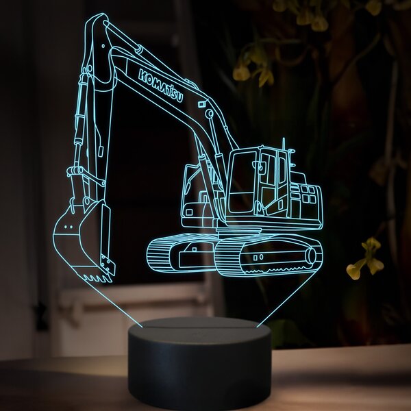 Beling 3D lampa, Komatsu PC 210, 16 farebná, BA14