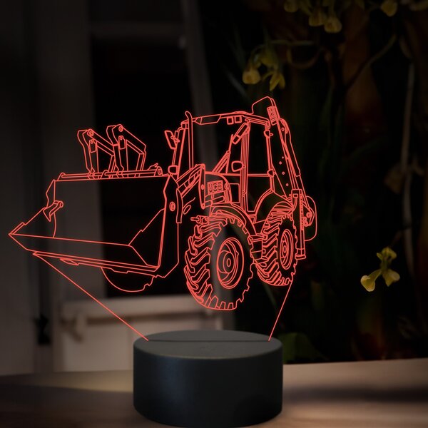 Beling 3D lampa, JCB 4CX, 16 farebná, BA12