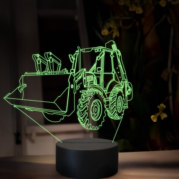 Beling 3D lampa, JCB 4CX, 16 farebná, BA12