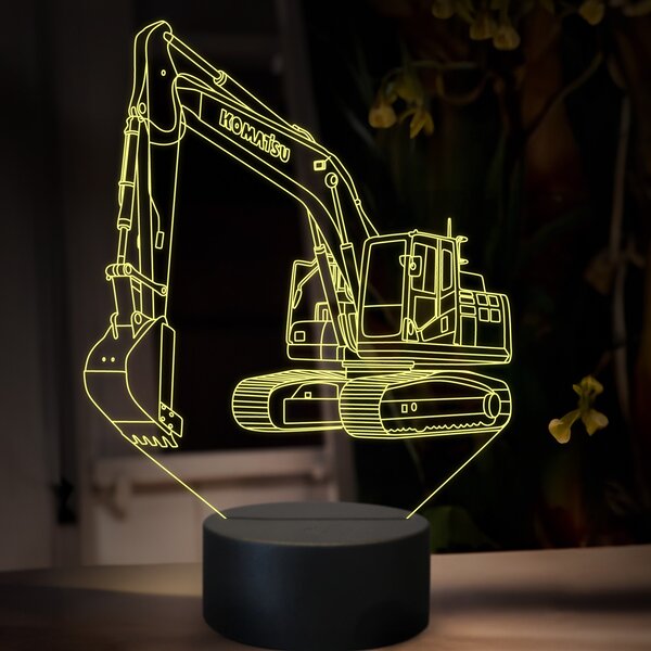 Beling 3D lampa, Komatsu PC 210, 16 farebná, BA14
