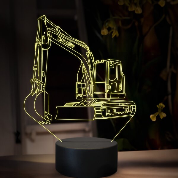 Beling 3D lampa, Komatsu PC 138, 16 farebná, BA13