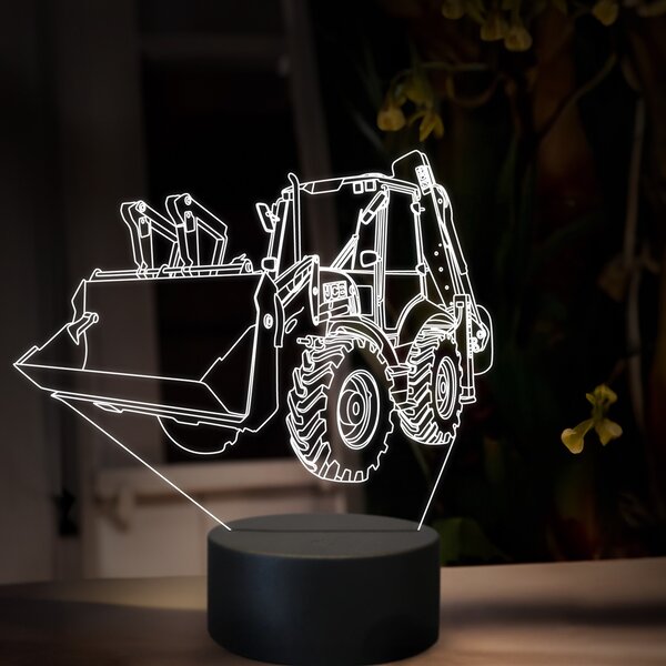 Beling 3D lampa, JCB 4CX, 16 farebná, BA12