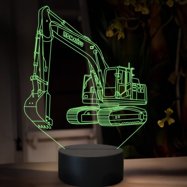 Beling 3D lampa, Komatsu PC 210, 16 farebná, BA14