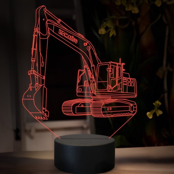 Beling 3D lampa, Komatsu PC 210, 16 farebná, BA14