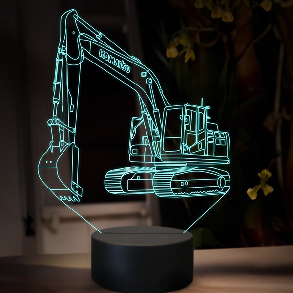 Beling 3D lampa, Komatsu PC 210, 16 farebná, BA14