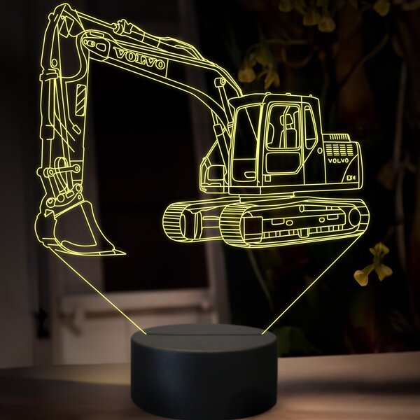 Beling 3D lampa, Volvo EC 140, 16 farebná, BA17
