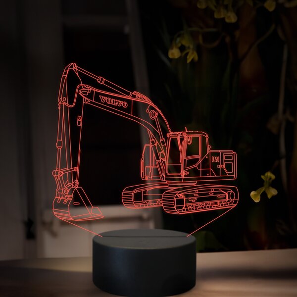 Beling 3D lampa, Volvo EC 220, 16 farebná, BA18