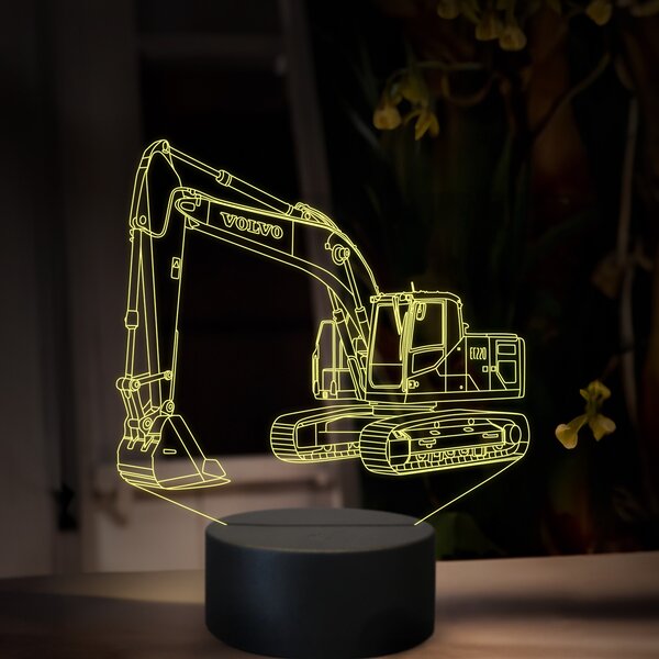 Beling 3D lampa, Volvo EC 220, 16 farebná, BA18