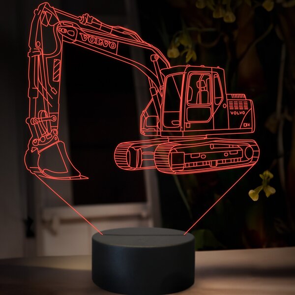Beling 3D lampa, Volvo EC 140, 16 farebná, BA17