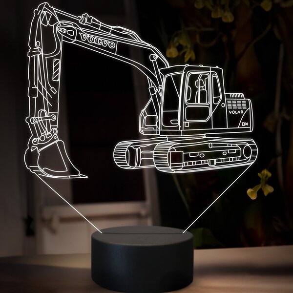 Beling 3D lampa, Volvo EC 140, 16 farebná, BA17