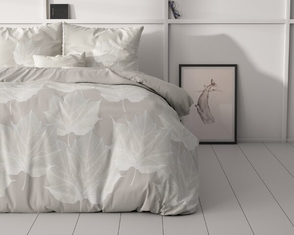 Sleeptime Obliečky Lisa Grijs Veľkosť: 1 + 1 (60x70 + 140x200/220 cm)