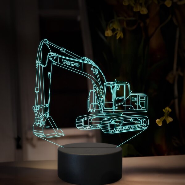Beling 3D lampa, Volvo EC 220, 16 farebná, BA18