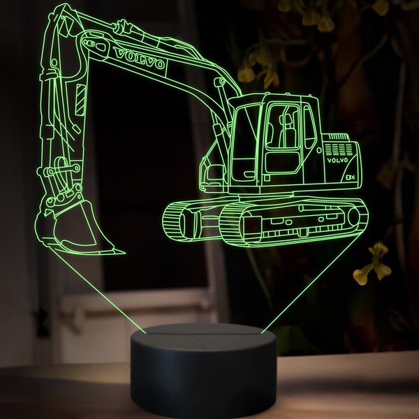 Beling 3D lampa, Volvo EC 140, 16 farebná, BA17