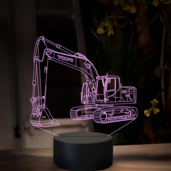 Beling 3D lampa, Volvo EC 220, 16 farebná, BA18