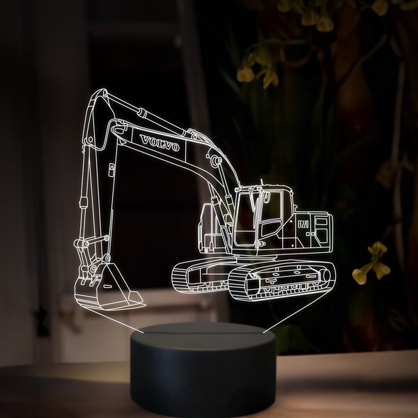 Beling 3D lampa, Volvo EC 220, 16 farebná, BA18