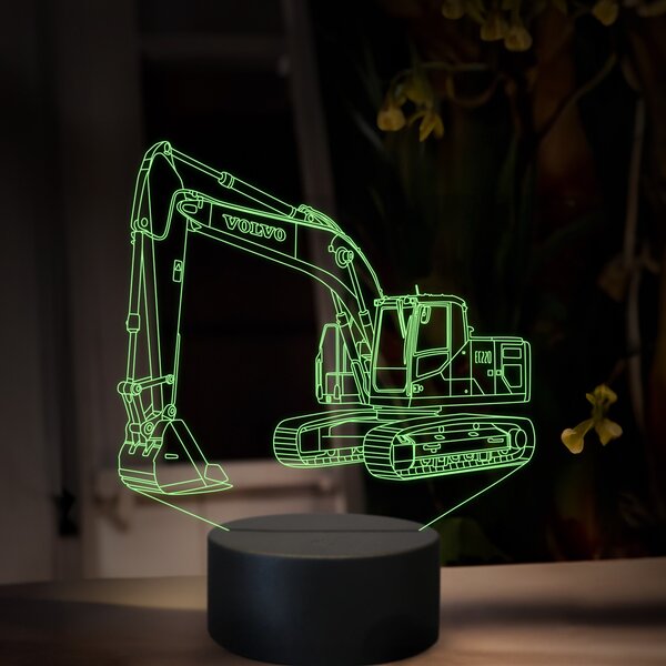 Beling 3D lampa, Volvo EC 220, 16 farebná, BA18