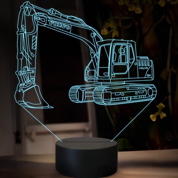 Beling 3D lampa, Volvo EC 140, 16 farebná, BA17