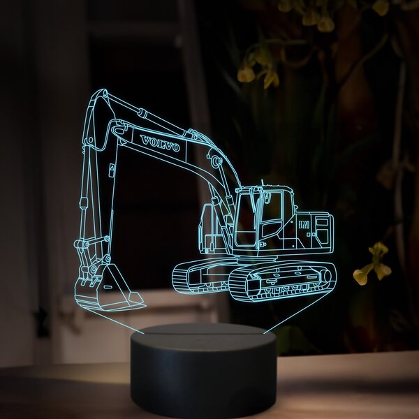 Beling 3D lampa, Volvo EC 220, 16 farebná, BA18