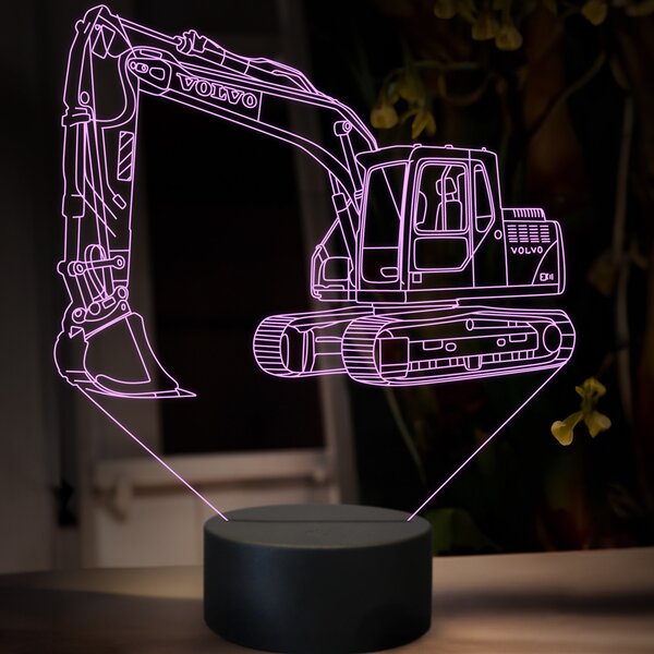 Beling 3D lampa, Volvo EC 140, 16 farebná, BA17