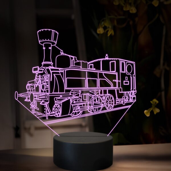 Beling 3D lampa, Parný rušeň 300.6 ''Kafemlejnek', 16 farebná, SXR60