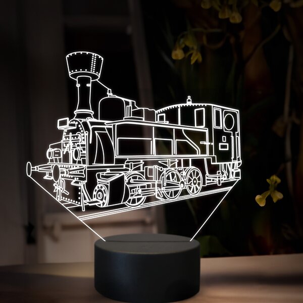Beling 3D lampa, Parný rušeň 300.6 ''Kafemlejnek', 16 farebná, SXR60